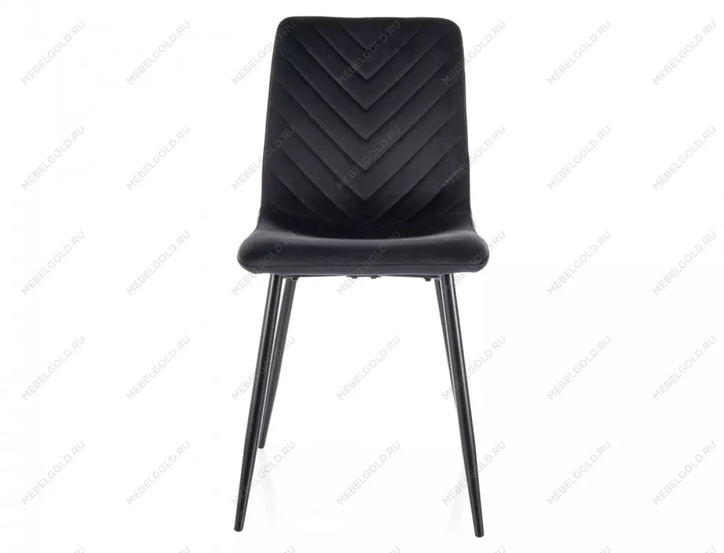 Стул кухонный Signal DAREN Velvet Bluvel 19 (черный/черный) | изображение 1