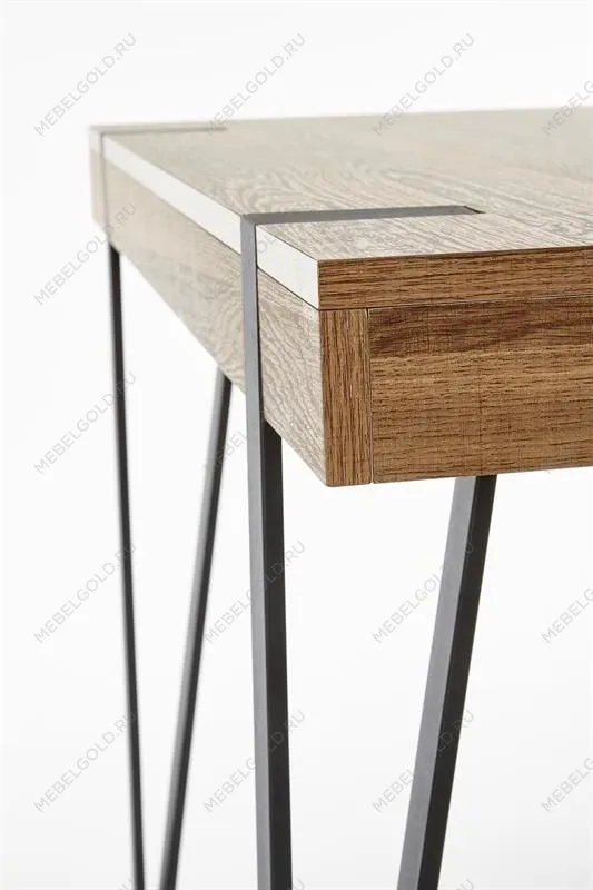 Стол компьютерный Halmar B-39 (орех медовый/черный) | изображение 7