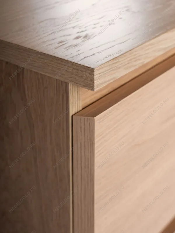 Комод Варма Прайм, 4 ящика, 80х100х48 см, шпон натурального дерева, дуб беленый | изображение 8