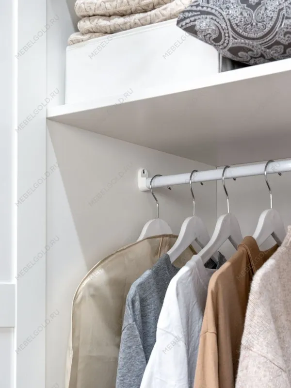 Шкаф Пегас, 2 двери сборные, 78х58х202 см, белый | изображение 2