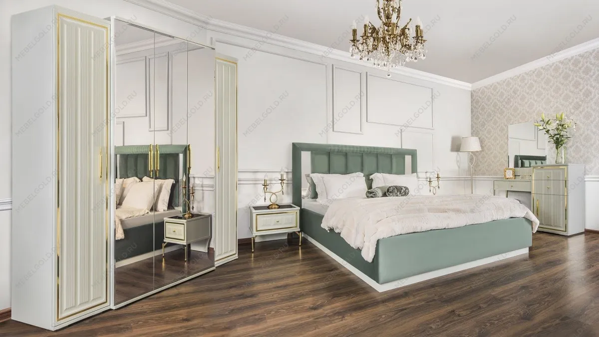 Шкаф Замира 5-дверный оливковый | изображение 7