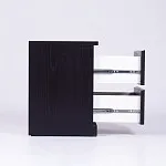 Тумба прикроватная Варма, 2 ящика, 40х55х40 см, шпон натурального дерева, ясень черный | изображение 15