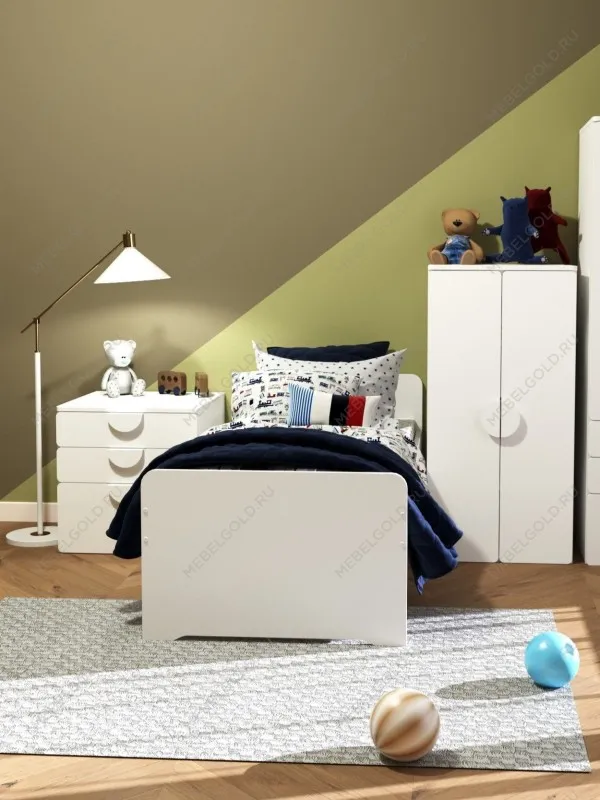 Комод Пикси, 3 ящика 60x57x60, белый (робкий подснежник) | изображение 14