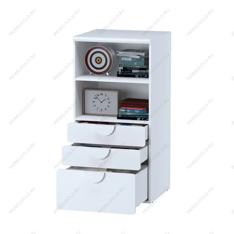 ПИКСИ стеллаж с 3 ящиками 60x57x123, робкий подснежник | изображение 4