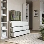 Комод Варма, 6 ящиков, горизонтальный, 160х78х40 см, эмаль белая | изображение 6