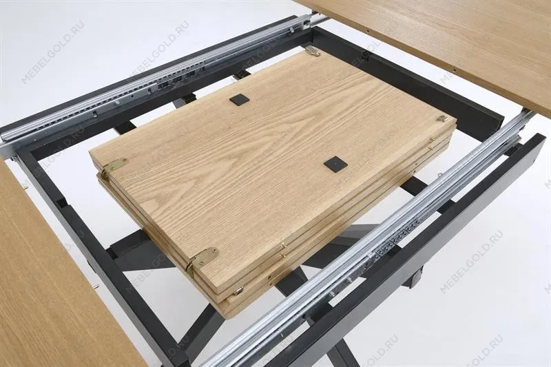 Стол обеденный Halmar ACORD раскладной (натуральный/черный) | изображение 16