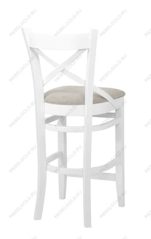 Стул барный Hugo (Белая эмаль/бежевый М02) | изображение 3