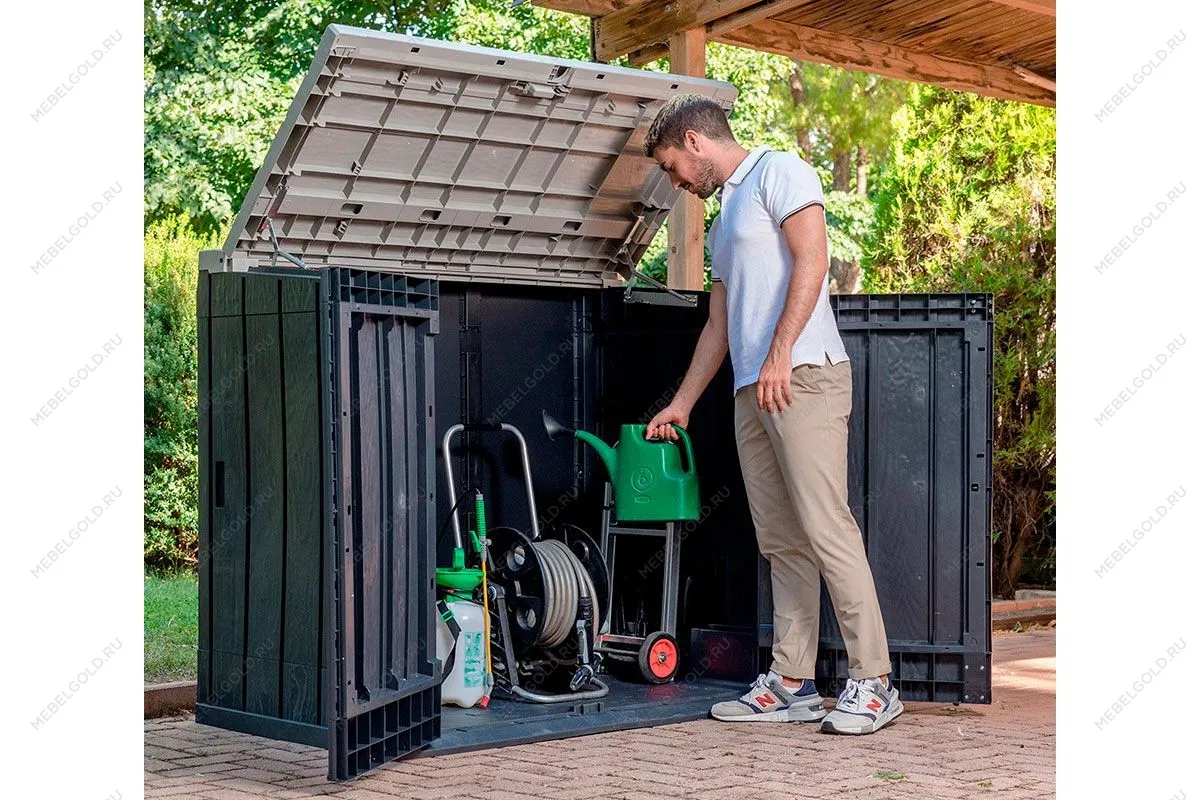 Ящик пластиковый TOOMAX STORA WAY PLUS XL 1270л, антрацит/светло-серый | изображение 3