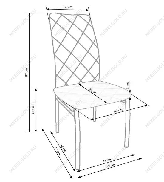 Стул кухонный Halmar K309 (серый/хром) | изображение 7
