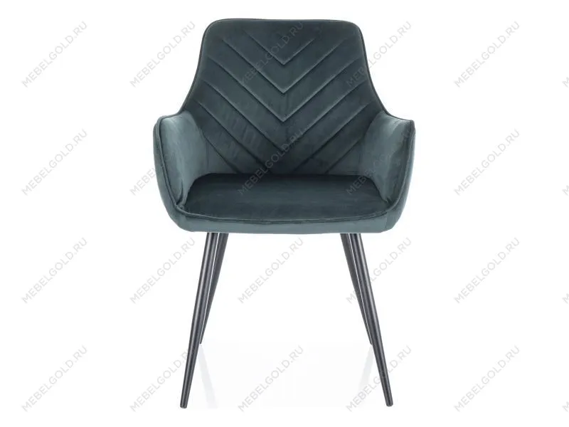 Стул кухонный Signal FIG Velvet Bluvel 78 (зеленый/черный)