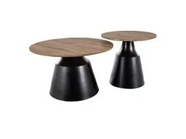 Комплект Signal ITAKA (2 стола журнальных) (дуб артизан/черный) 70/40, 50/50