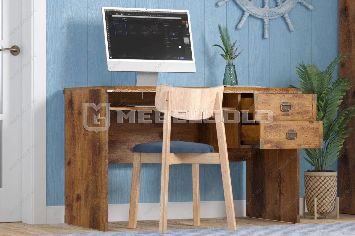 Балашиха - Стол письменный Индиана JBIU2S дуб саттер | изображение 3