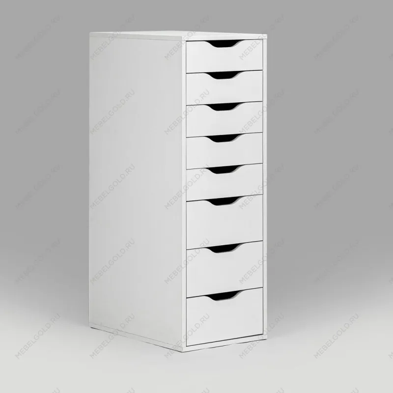 ИНГАР комод ИКЕА / IKEA белый высокий с выдвижными ящиками | изображение 1