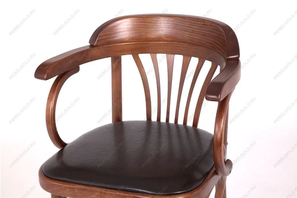 Стул Михаэль мягкий (средний тон, кожзам коричневый) | изображение 11