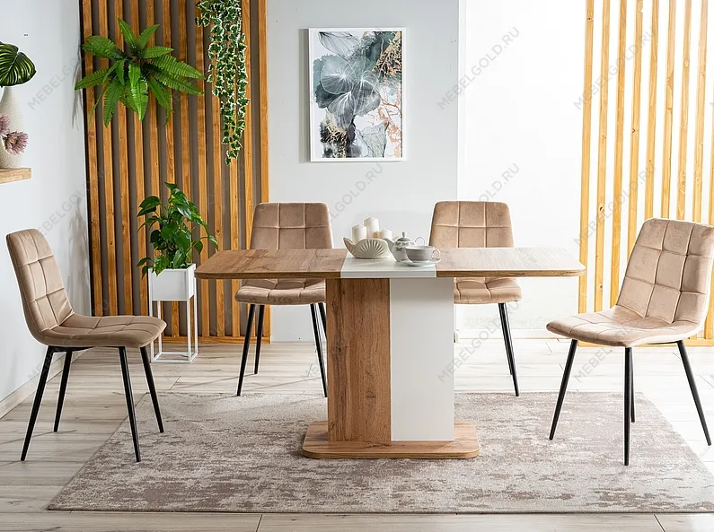 Стул кухонный SIGNAL MILA VELVET (серый/черный мат) | изображение 3