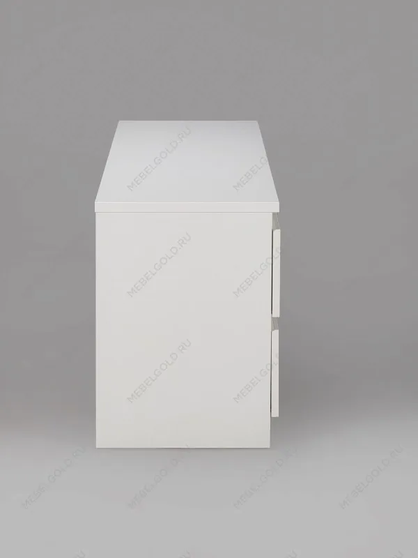 Тумба для ТВ Кастор, 4 ящика, 130х40х54 см, белая | изображение 8