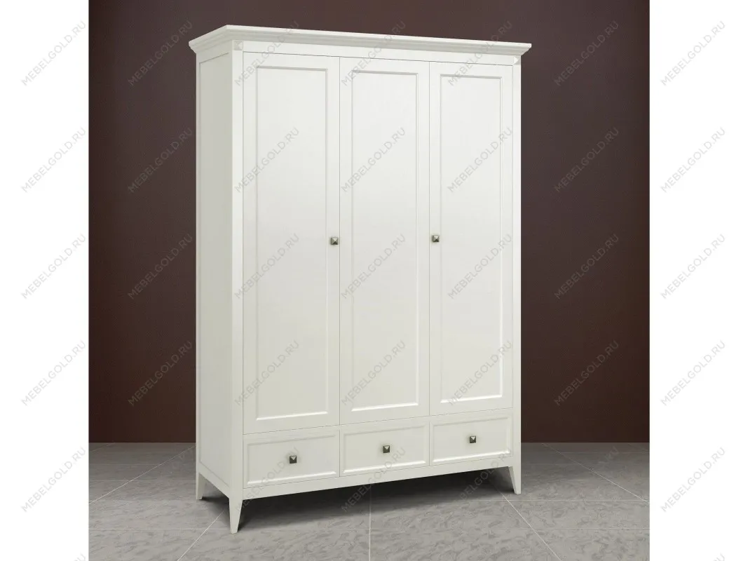 Шкаф трехстворчатый Manhattan (Молочный) | изображение 3