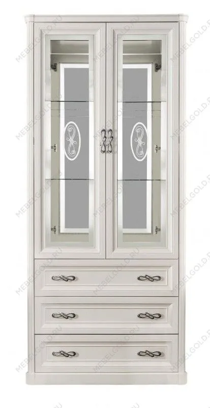 Витрина Мишель 2-ств белый матовый | изображение 1