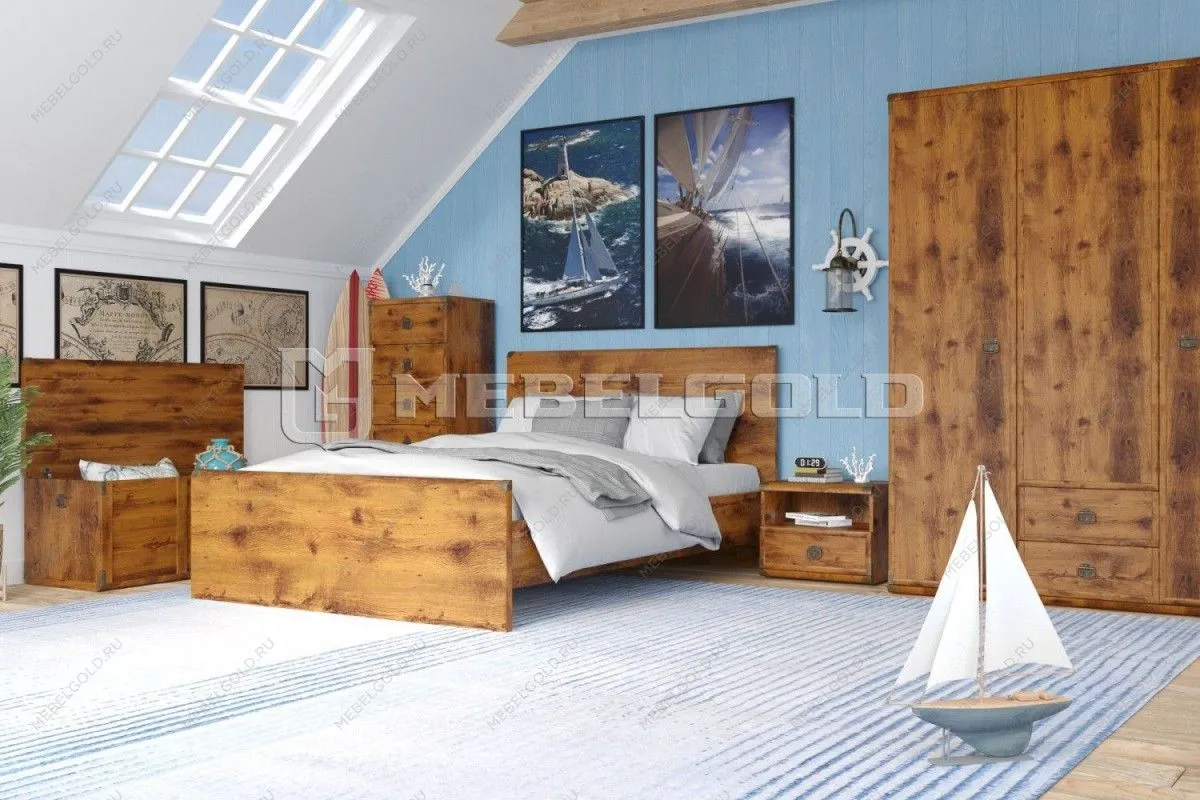 Спальня Индиана дуб