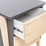Тумбочка Сканди 2 ящ. (Натуральное дерево/серый ясень) | изображение 5