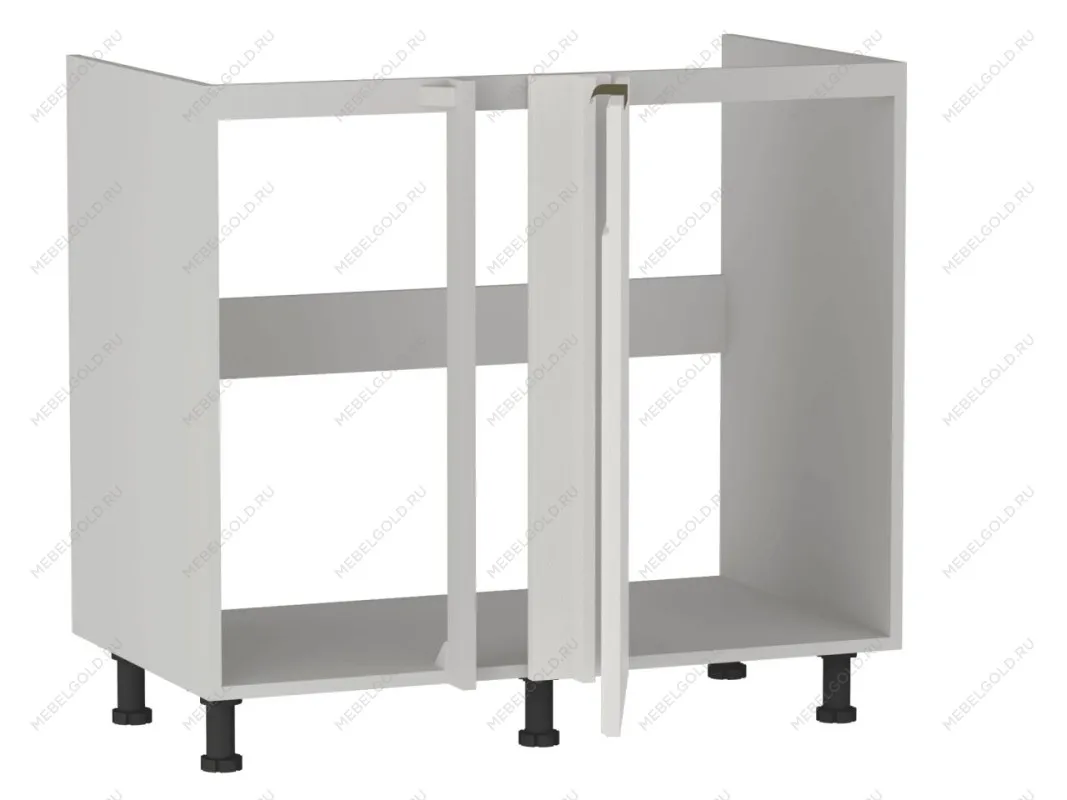 Стол под мойку угловой СМУ-100, Берта (900*554*820) Экокожа Белый, 25318 | изображение 3