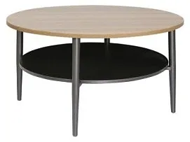 Стол журнальный Signal ELLA A (дуб/черный) 80/45