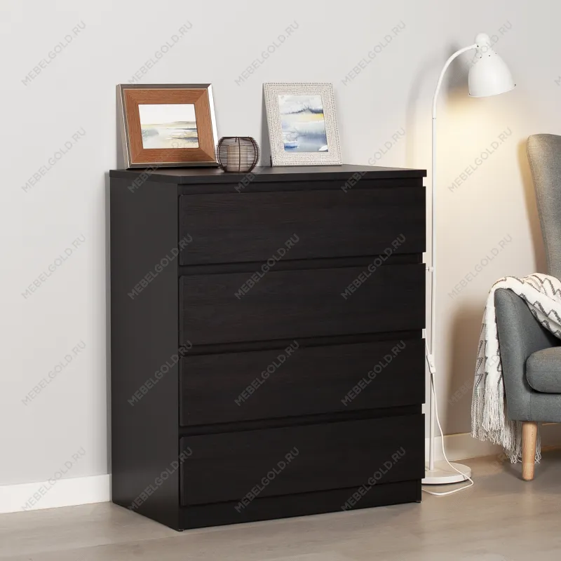 МАЛЬТА комод ИКЕА / IKEA 4 ящика 80х99 Дуб Венге | изображение 5