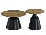 Комплект Signal ITAKA (2 стола журнальных) (дуб артизан/черный) 70/40, 50/50 | изображение 6