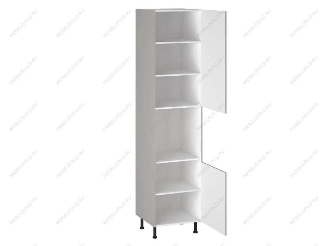 Шкаф-пенал 1080 ПГ-60 бока МДФ, Виста (600*586*2576) Экокожа Бежевый, 26502 | изображение 1