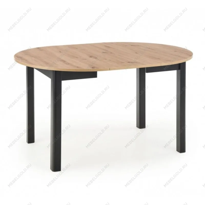 Стол обеденный Halmar RINGO раскладной (дуб артизан/черный)