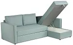 Диван-кровать ВАЛО, 230х91х72 см, короткий подлокотник, мятно-серый | изображение 3