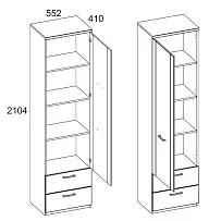 Шкаф Дорсет 1D2S