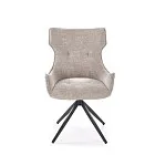 Стул кухонный Halmar K573 поворотный (серый/черный) | изображение 3