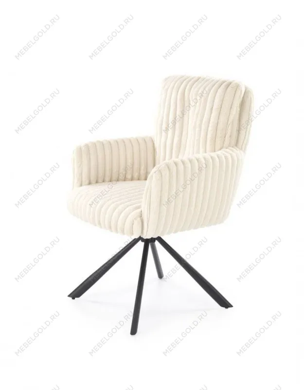 Стул кухонный Halmar K572 поворотный (кремовый/черный)