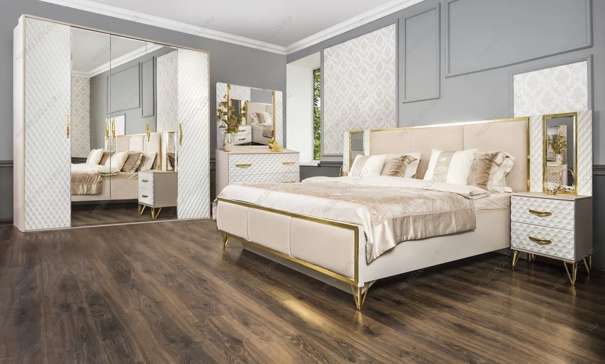 Комод Лара 3 ящика белый глянец | изображение 6