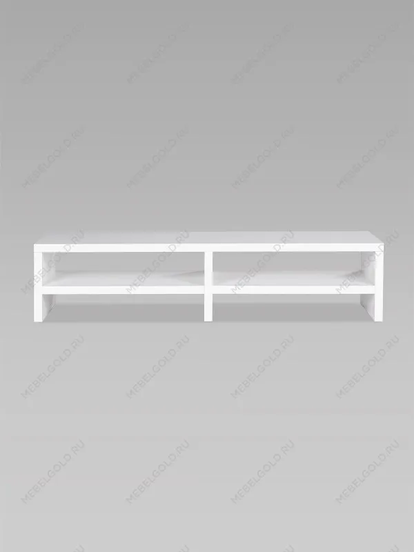 Тумба ТВ Энкель, 2 полки, 160x37x38 см, белая | изображение 8