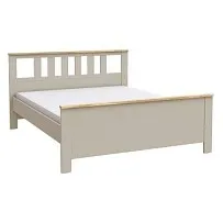 Кровать двуспальная Сага, 160х200 см, кашемир/ясень