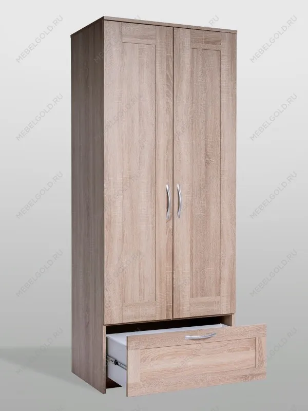 Шкаф Сириус, 2 двери и 1 ящик, 78х50х190 см, дуб сонома | изображение 8