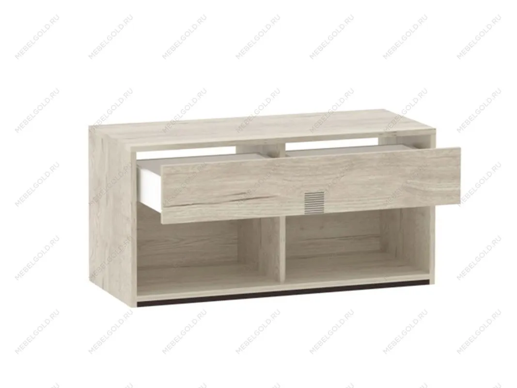 Тумба 900 ПМ-6 низкая, Мале (900*384*444) Дуб галифакс белый, 50505 | изображение 1