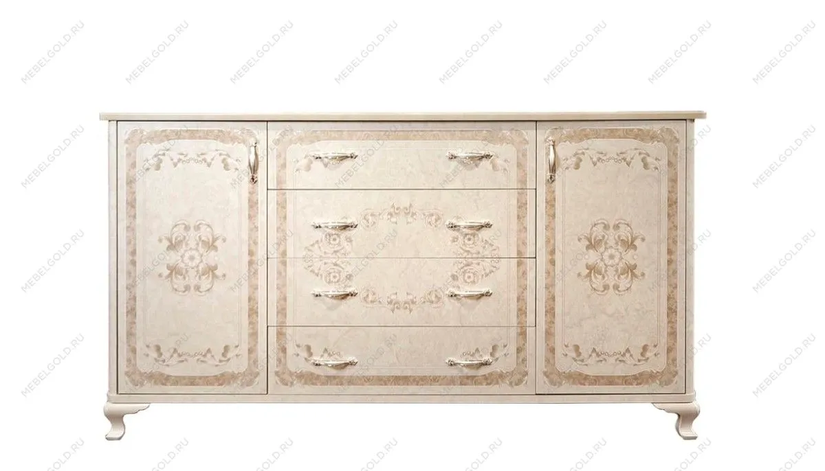 Комод Патрисия крем корень глянец (гостиная)