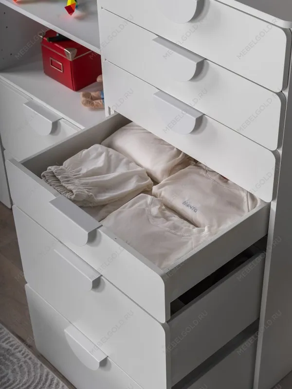 Комод Пикси, 6 ящиков 60x57x120, робкий подснежник | изображение 4