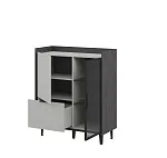 Шкаф комбинированный Модена Лунный камень МН-048-24 | изображение 1