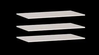 Доп. полки в шкаф 4-дверный, Сиде (884*490*16) Белый, 12917