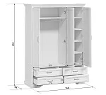 Шкаф Стилиус SZF3D4S (Лиственница сибирская) | изображение 4