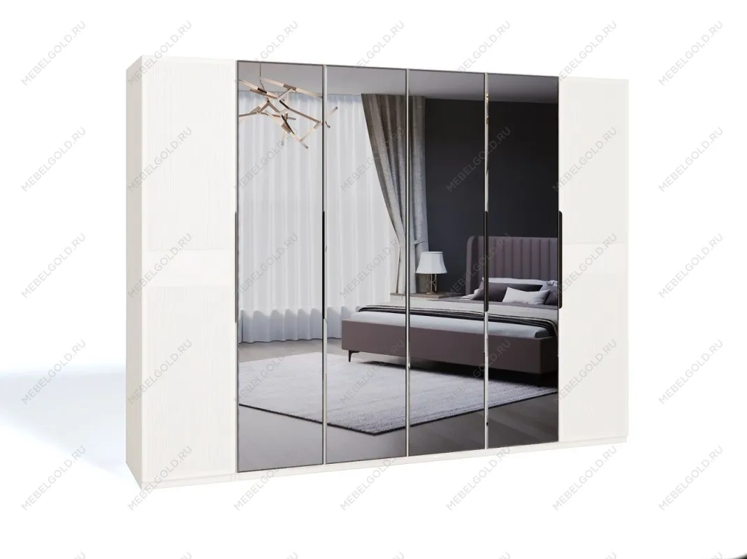 Шкаф Стелла 6-дверный белый