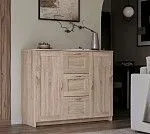 BRIMNES / СИРИУС тумба ИКЕА / IKEA 2 двери и 3 ящика 117х95 сонома | изображение 4