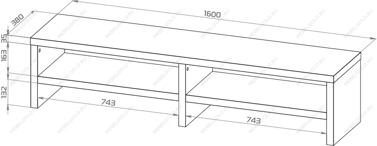 ЛАКК / ЭНКЕЛЬ ТВ-тумба ИКЕА / IKEA ТВ16, тамбурат, дуб беленый | изображение 1