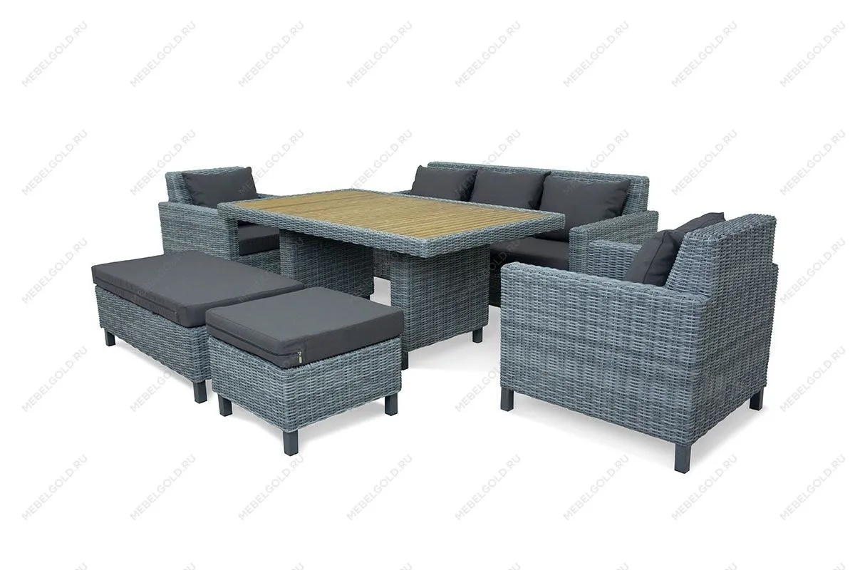 MOKKA BELLA стол прямоугольный с деревянной столешницей | изображение 6