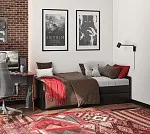 БРИМНЭС / СИРИУС Кровать двухспальная раздвижная ИКЕА / IKEA 90/180х200, Дуб Венге | изображение 3