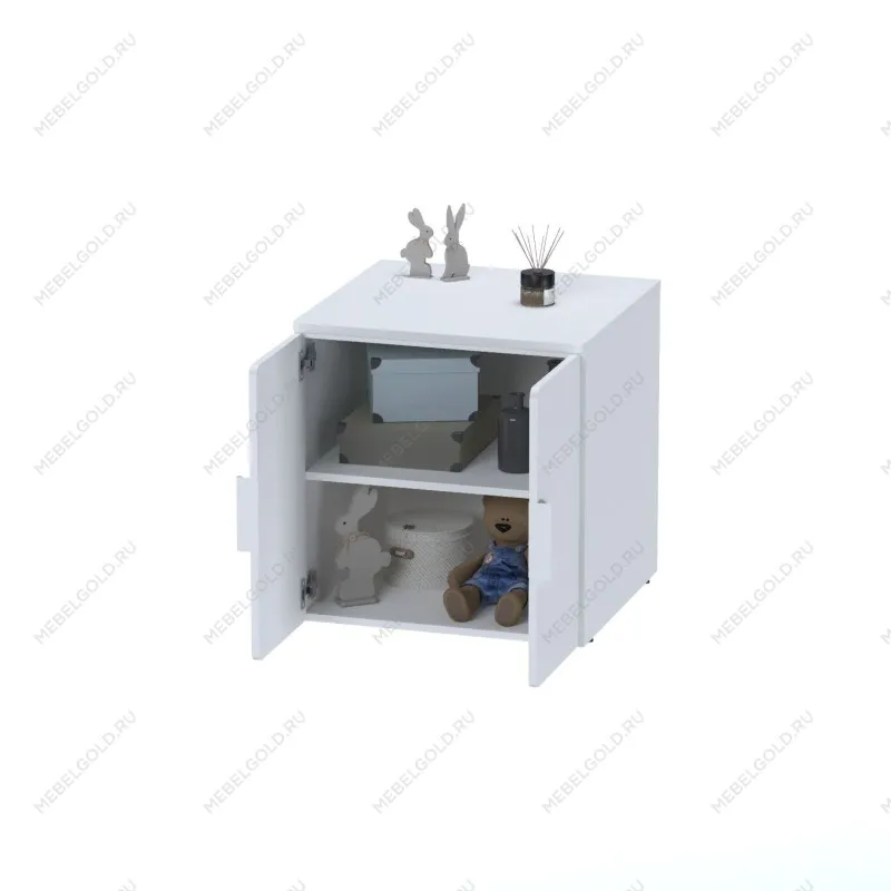 ПИКСИ шкаф распашной с 2 дверьми 60x57x63, робкий подснежник | изображение 4